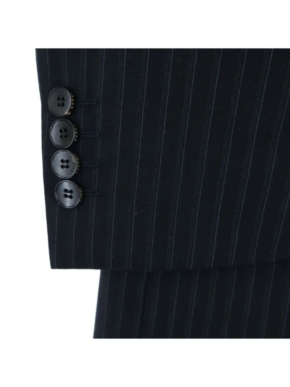 Gucci Side Vent Stripe Tailored Jacket Trousers Set Suit Black